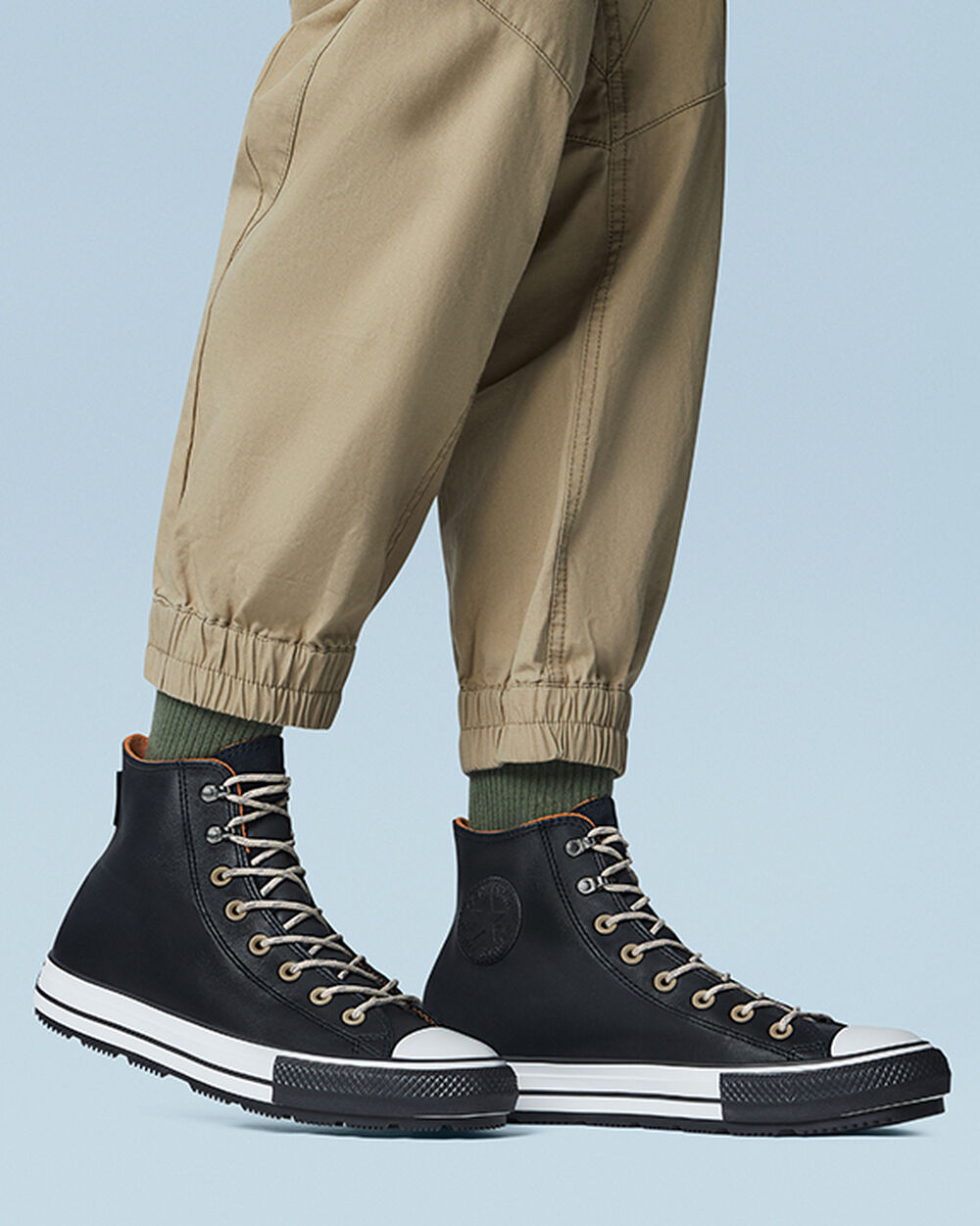 Botas de Invierno Converse Chuck Taylor All Star Hombre Negras Blancas Negras | Argentina-581327