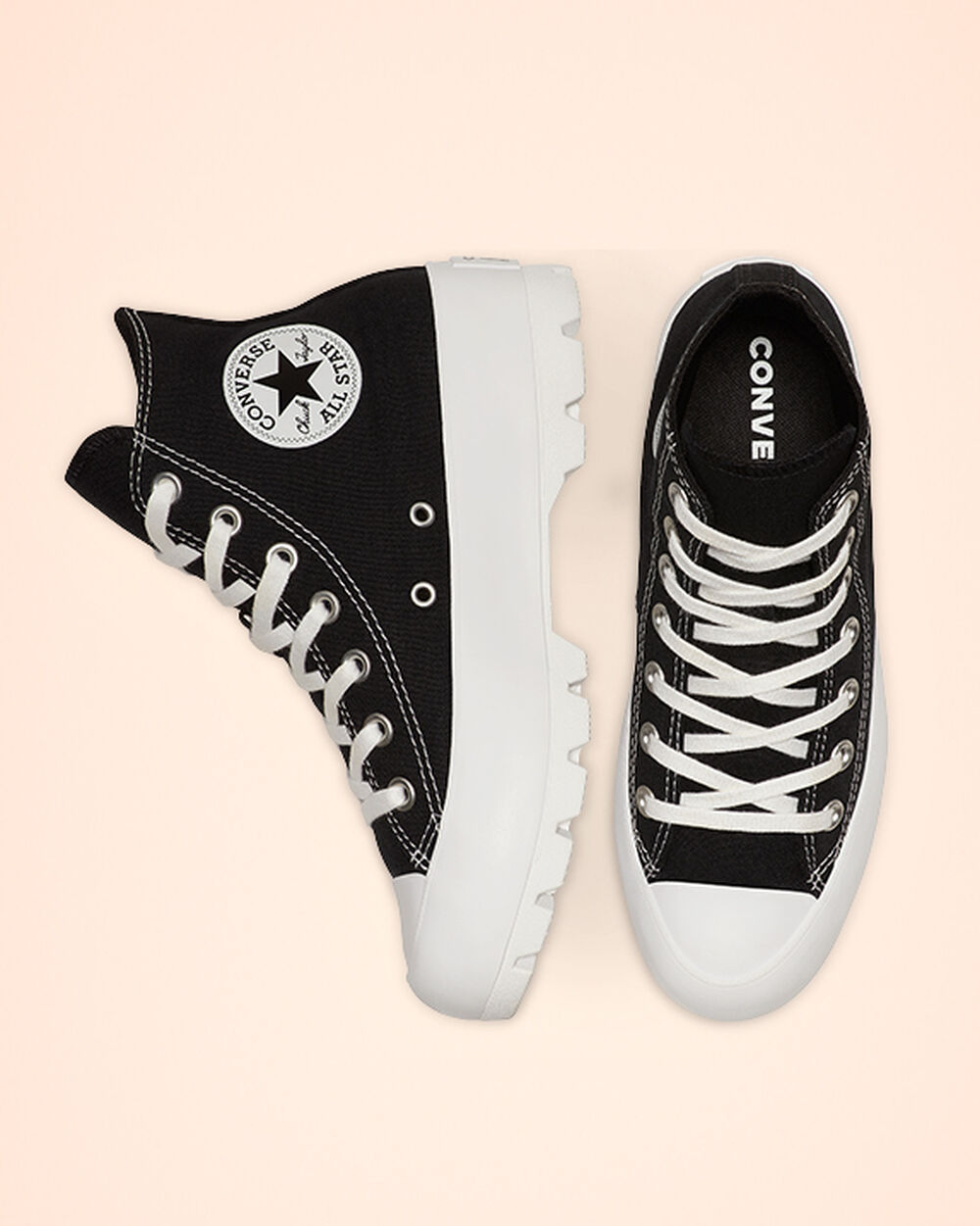Botas de Invierno Converse Chuck Taylor All Star Lugged Mujer Negras Blancas Negras | Argentina-76597