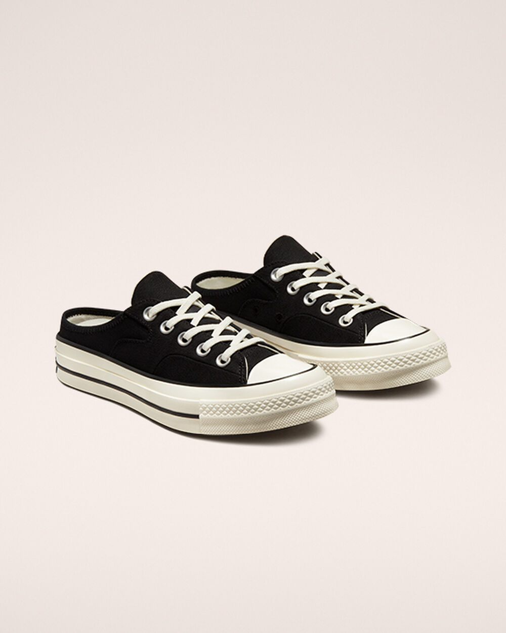 Mule Converse Chuck 70 Hombre Negras Blancas | Argentina-386747