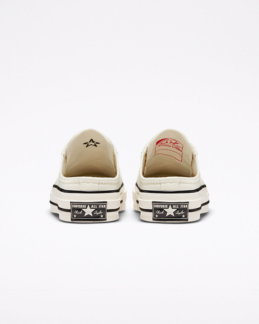 Mule Converse Chuck 70 Mujer Blancas Negras | Argentina-358017