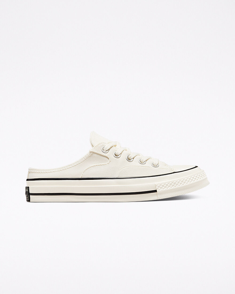 Mule Converse Chuck 70 Mujer Blancas Negras | Argentina-358017