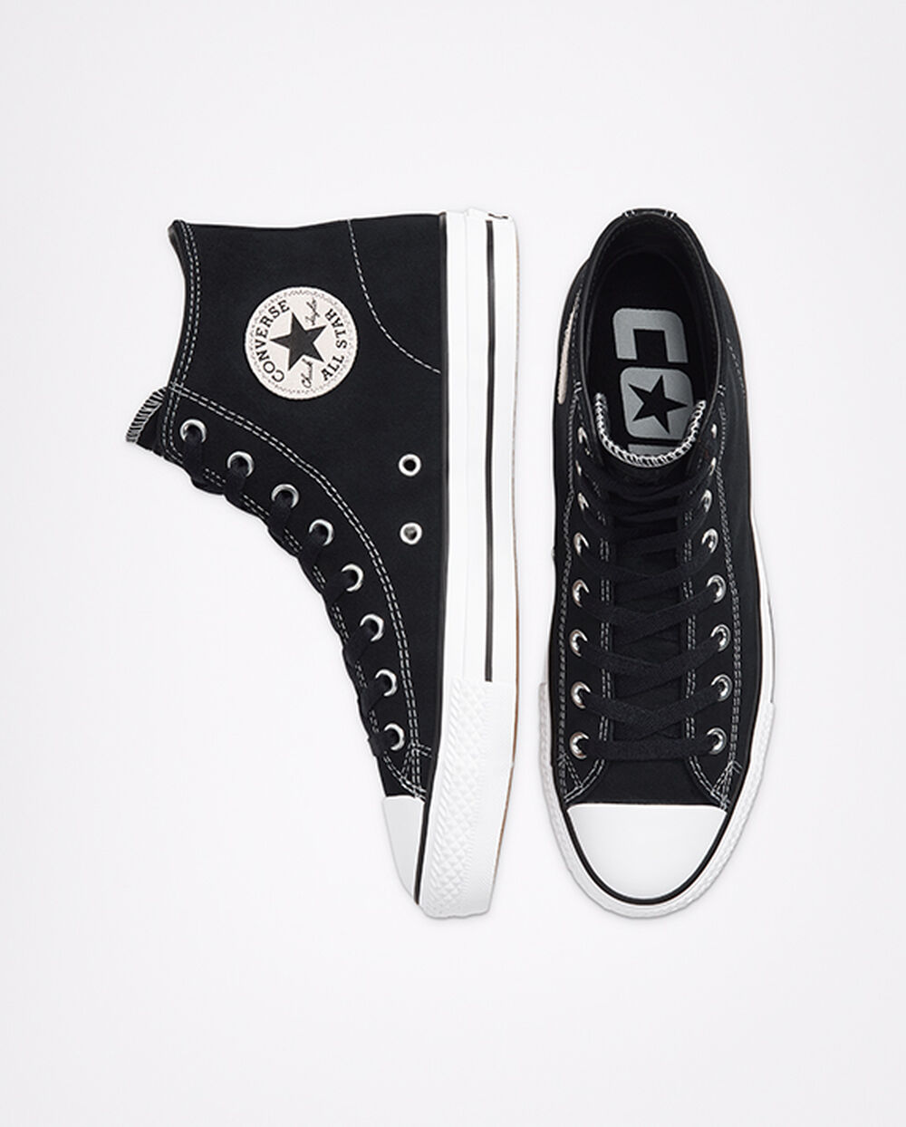 Zapatillas Converse CONS Chuck Taylor All Star Pro Hombre Negras Blancas | Argentina-591067