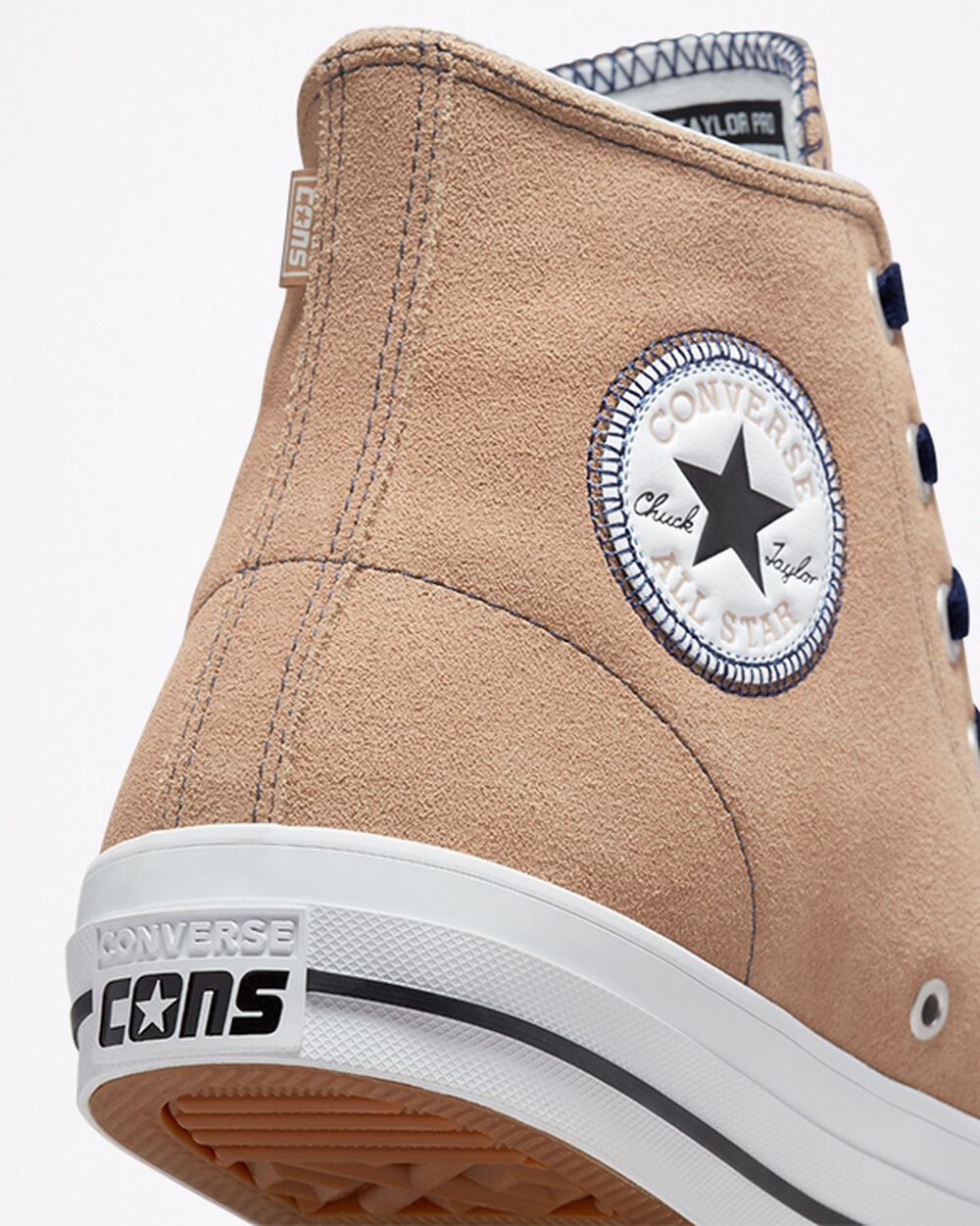 Zapatillas Converse CONS Chuck Taylor All Star Pro Hombre Kaki Negras Blancas | Argentina-863207