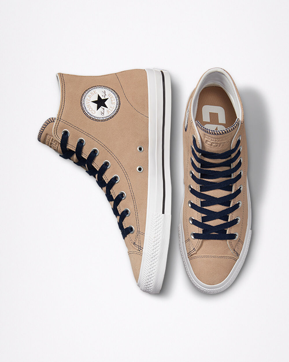 Zapatillas Converse CONS Chuck Taylor All Star Pro Hombre Kaki Negras Blancas | Argentina-863207