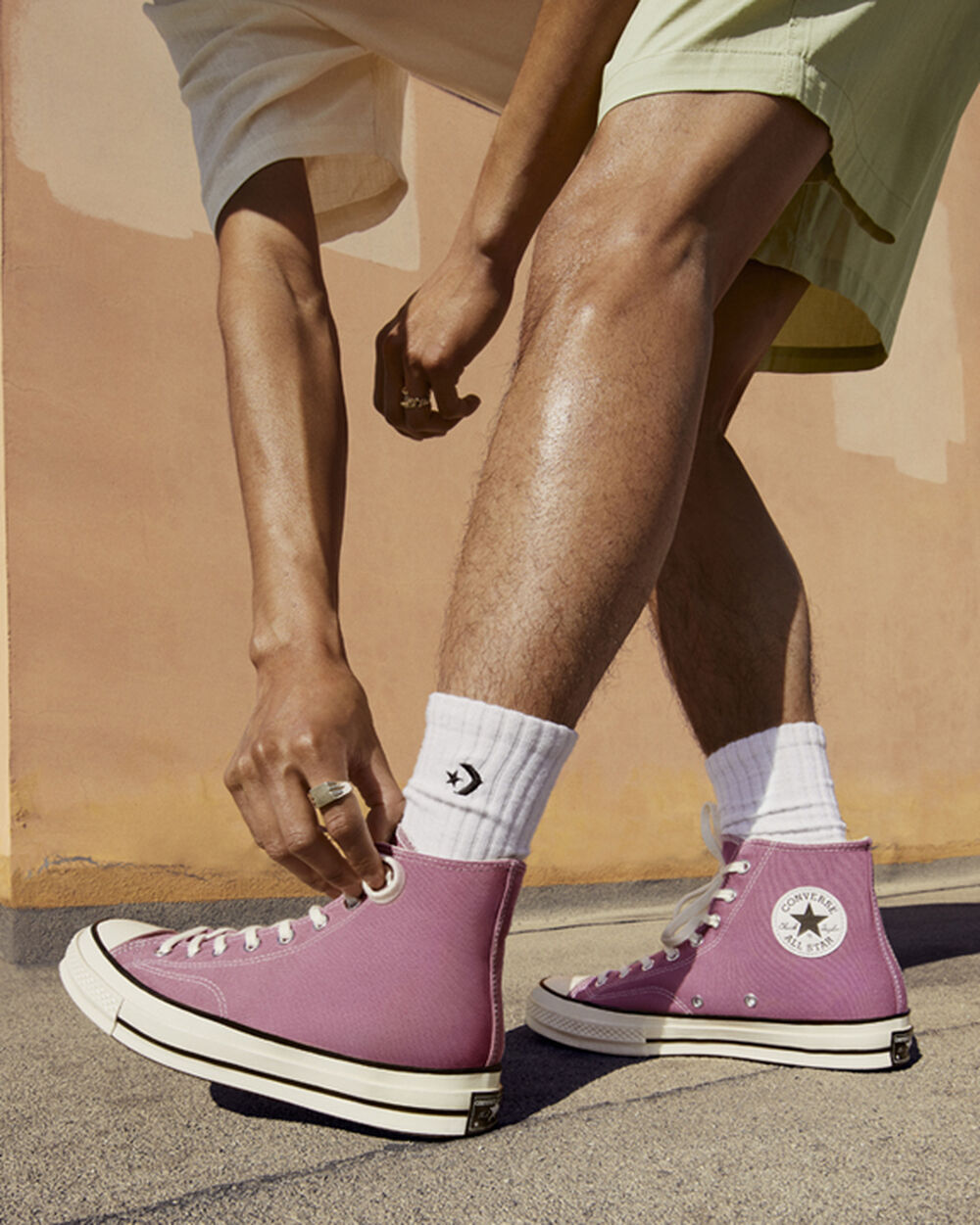 Zapatillas Converse Chuck 70 Hombre Rosas Blancas Negras | Argentina-069847