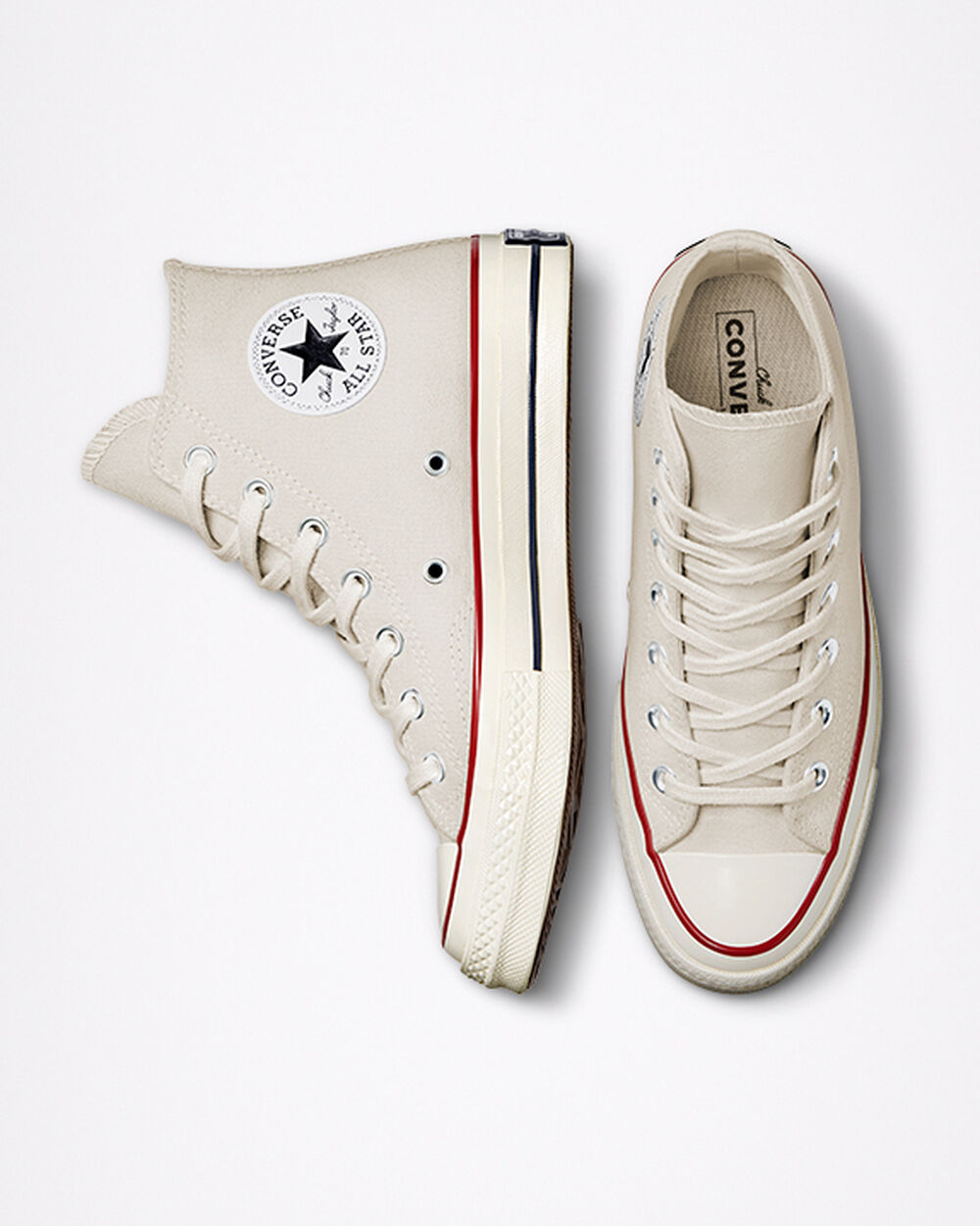 Zapatillas Converse Chuck 70 Mujer Kaki Rojas Oscuro Blancas | Argentina-546307