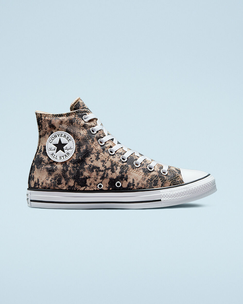 Zapatillas Converse Chuck Taylor All Star Hombre Negras Gris Blancas | Argentina-09757