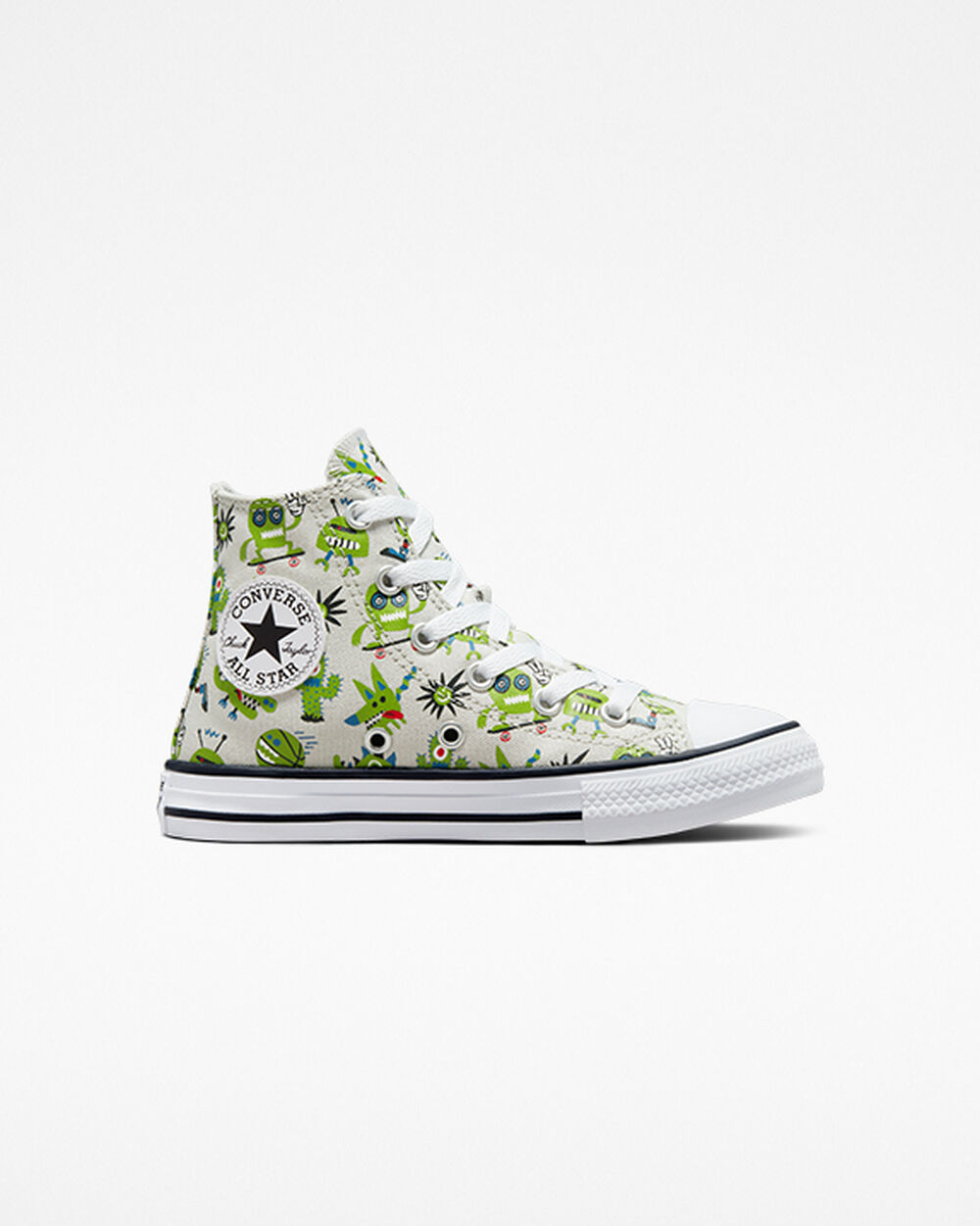 Zapatillas Converse Chuck Taylor All Star Niño Gris Claro Negras | Argentina-213507