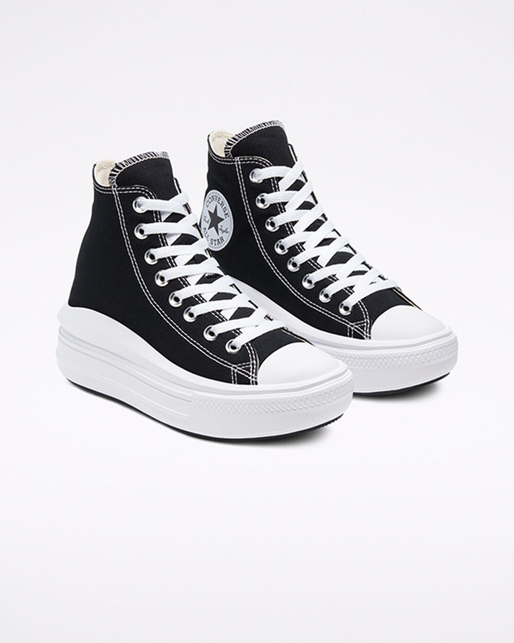 Zapatillas Converse Chuck Taylor All Star Move Mujer Negras Beige Blancas | Argentina-534107