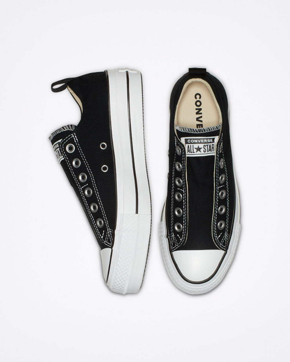 Zapatillas Converse Chuck Taylor All Star Mujer Negras Blancas Negras | Argentina-571027