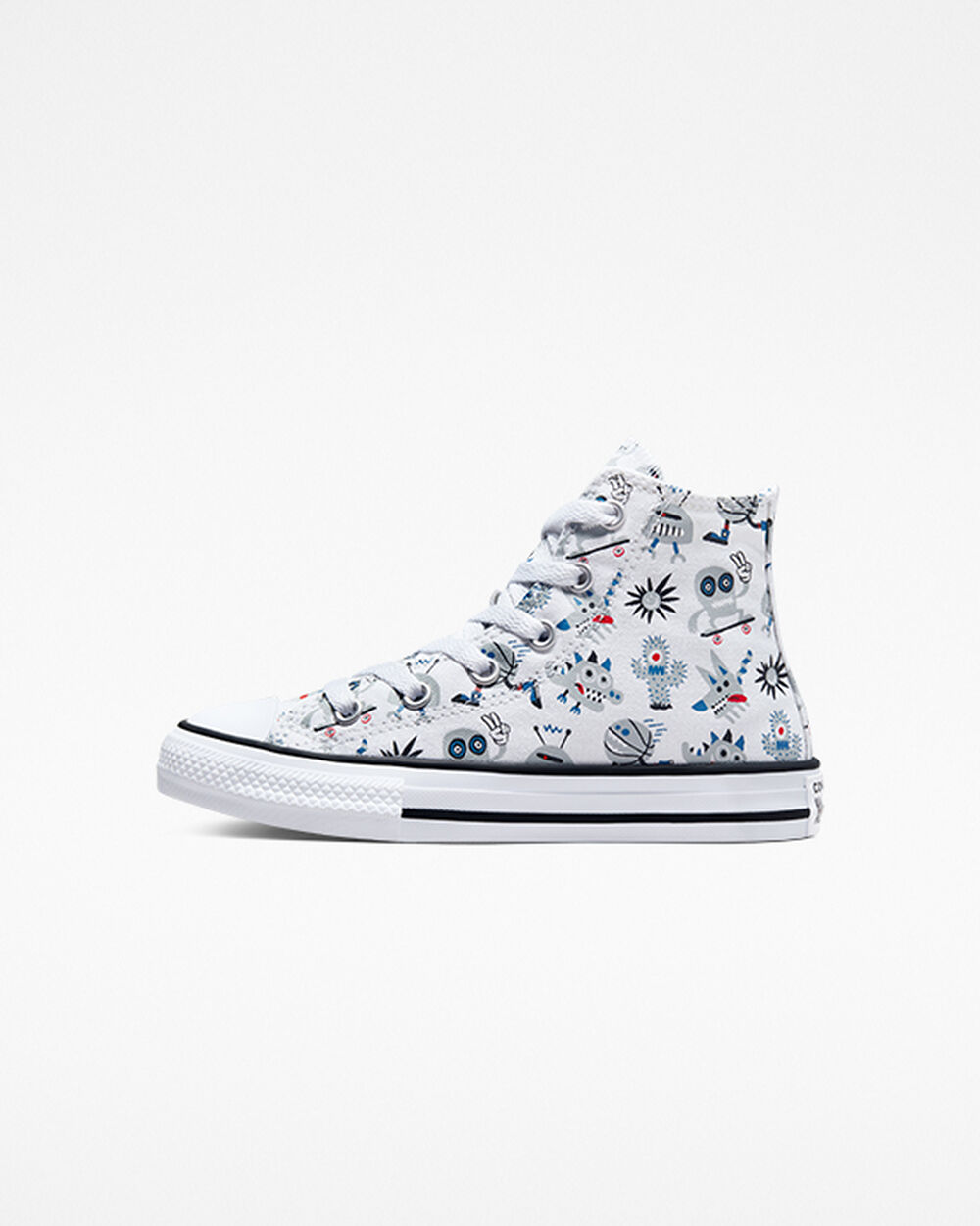 Zapatillas Converse Chuck Taylor All Star Niña Blancas Gris Azules | Argentina-671507