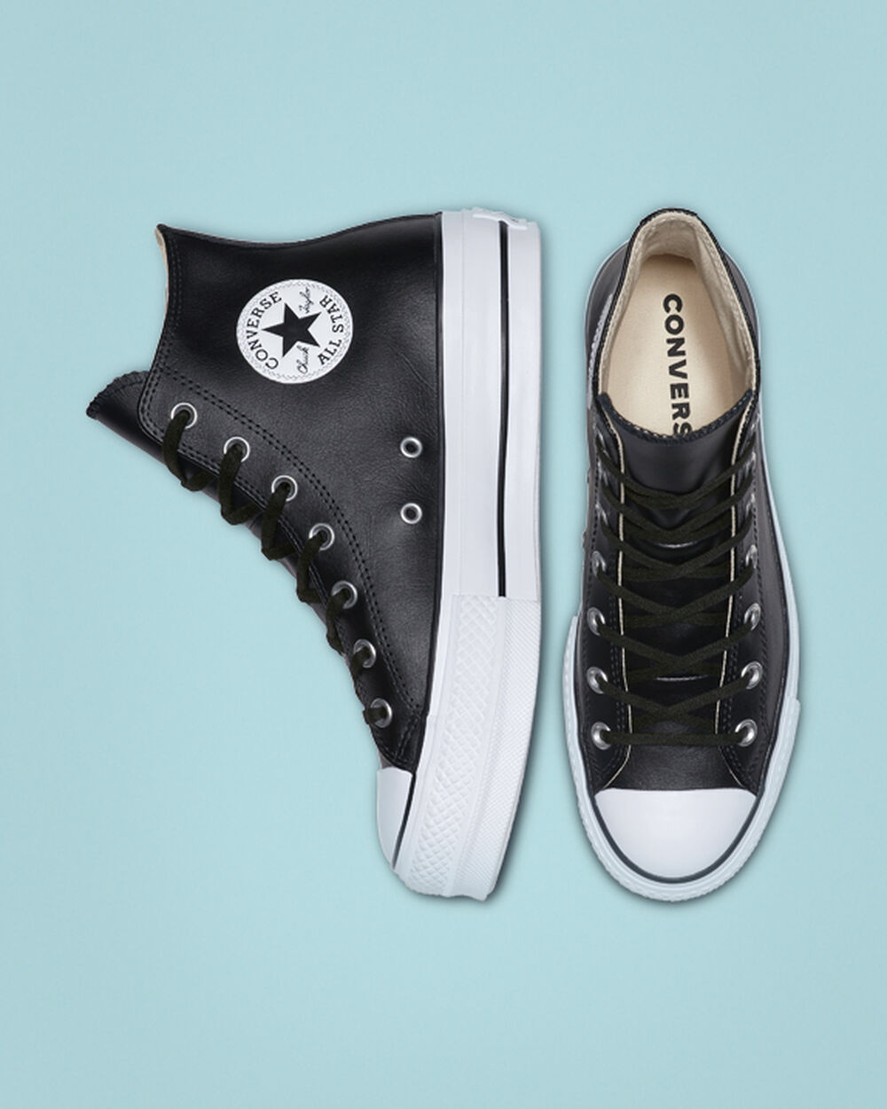 Zapatillas Converse Chuck Taylor All Star Mujer Negras Blancas | Argentina-706157