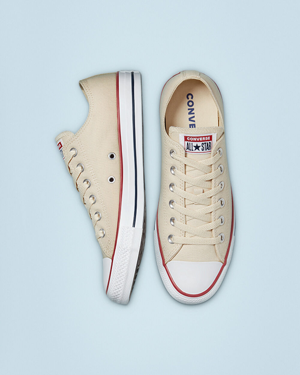 Zapatillas Converse Chuck Taylor All Star Mujer Beige Blancas | Argentina-840927