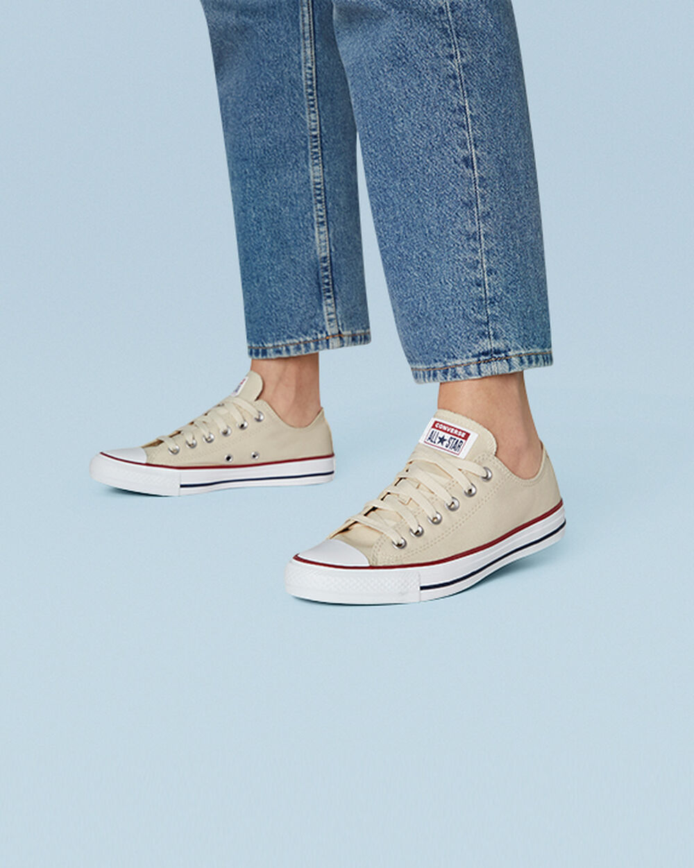Zapatillas Converse Chuck Taylor All Star Mujer Beige Blancas | Argentina-840927