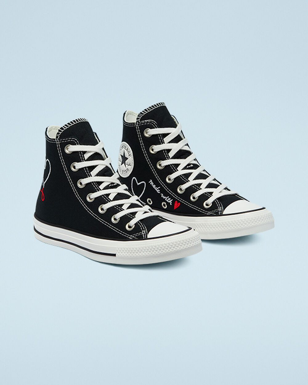Zapatillas Converse Chuck Taylor All Star Hombre Negras Blancas | Argentina-974237