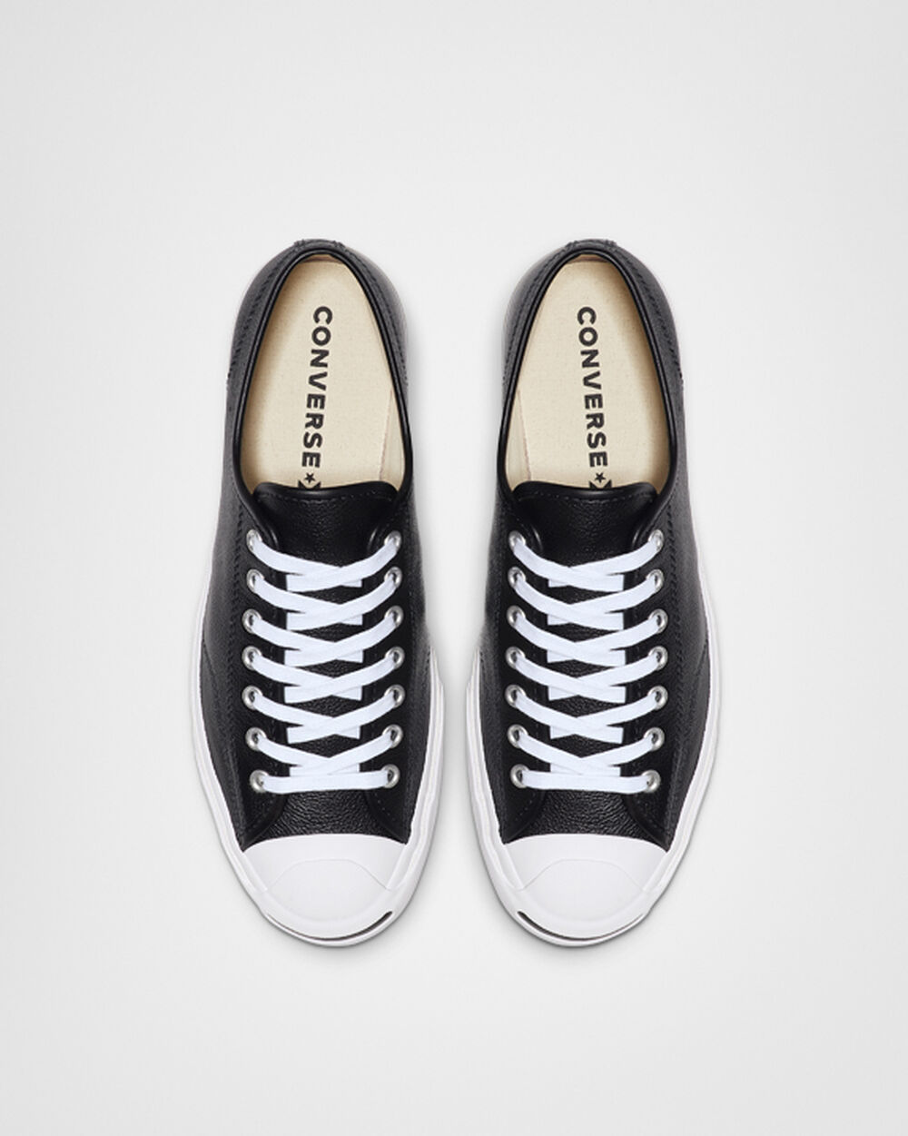 Zapatillas Converse Jack Purcell Mujer Negras Blancas | Argentina-37027