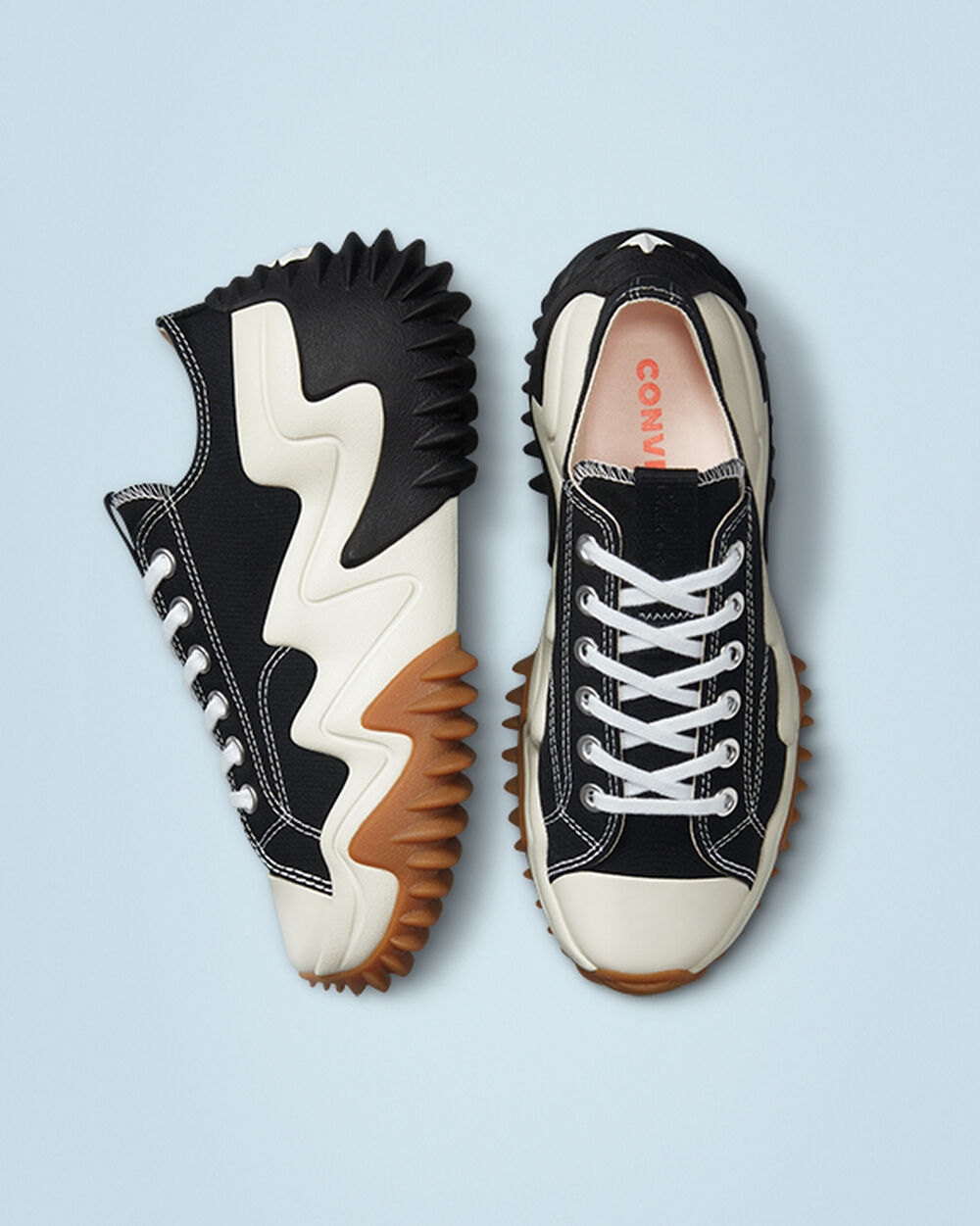 Zapatillas Converse Run Star Motion Mujer Negras Blancas | Argentina-453297